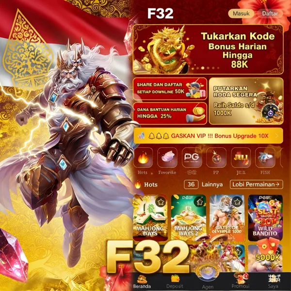 F32 Bonus Member Baru 100%
